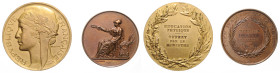 Akademie-, Universitäts- u. Schulmedaillen, Studentica. 
Frankreich. Französ. Jugend-Union. Bronz. Prämienmed. für Lehrer, v. Nicolas Brenet, neben A...