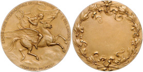 Medaillen zu Welt-, Industrie- u. Gewerbeausstellungen. 
Turin. Weltausstellung 1911. Bronzene Prämienmedaille, v. Pietro Canonica bei S. Johnson/Mil...