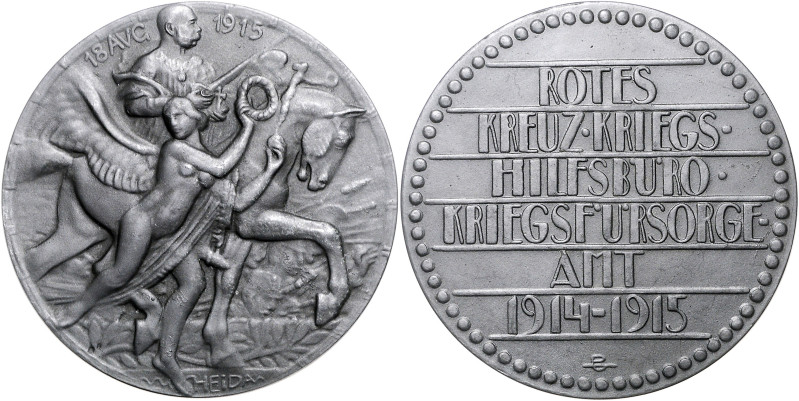 Ausländische Medaillen. 
Österreich. 
Franz Joseph I. 1848-1916. Zinkmed. 1915...