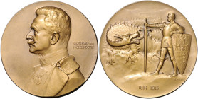 Ausländische Medaillen. 
Österreich. 
Franz Joseph I. 1848-1916. "Frh. Conrad von Hötzendorf-Medaille 1914-1915" des Kriegsfürsorgeamtes, von A. Har...