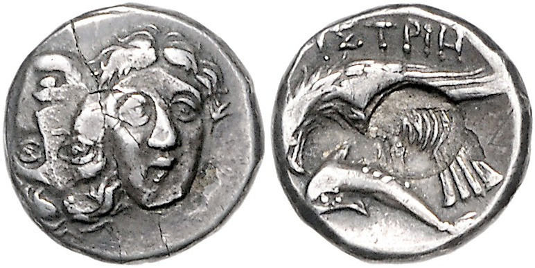 Münzen der griechischen Welt. 
Moesia inferior/Istros. 
Drachme, 5,91 g, ca. 3...
