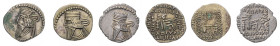 Münzen der griechischen Welt. 
Parthia/Arsakiden. 
Vologases III., 105-147. Drei Stück Drachmen, 3,63, 3,78 bzw. 3,81 g, jeweils diad. Bü. des König...