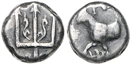 Münzen der griechischen Welt. 
Thrakia/Byzantion. 
Hemidrachme, 1,90 g, ca. 38...