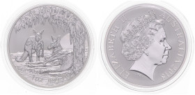 Australien. 
Elisabeth II. 1952-2022. 1 Dollar 2018, Silber (1 oz fein), Känguruh. KM&nbsp;UC&nbsp;1453. in Kapsel. 

Stgl (BU)