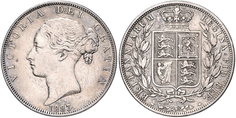 Großbritannien. 
Victoria 1837-1901. Half Crown 1883, Silber. Schön&nbsp;109, S...