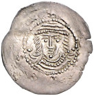 Polen. 
Großpolen. Wladislaw III. Langbein 1202-1231. Kleiner einseitiger Dünnpfennig, Mzst. Gnesen, feine Büste des Herrschers v. vorn mit langen Ha...