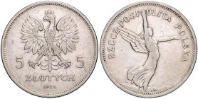 Polen. 
Zweite Republik 1918-1939. 11 Silbermünzen, von 2 Zl. 1925 bis 10 Zl. 1933, dabei 5 Zl. 1928, Nike (mit Mzz., Par. 114a, in ss), dazu: 100 Zl...