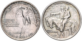 Vereinigte Staaten von Amerika. 
1/2 Dollar 1893, Columbian Exposition, 1925, Stone Mountain, 1946, Booker T. Washington, und 1982 D, 250. Geburtstag...