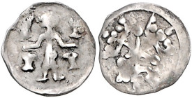 Brandenburg/-Preußen. 
Ludwig der Römer u. Otto VIII. 1359-1365. Denar, 0,85 g. Da.&nbsp;343. . 

ss