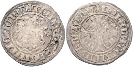 Brandenburg/-Preußen. 
Friedrich II. 1440-1470. Groschen o.J., Rathenow, 2,33 g. Bahrf.&nbsp;II/&nbsp;38. . 

knappes ss