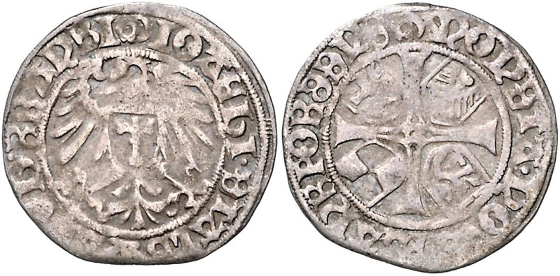 Brandenburg/-Preußen. 
Joachim I. und Albrecht 1499-1515. Groschen o.J., Frankf...