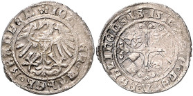 Brandenburg/-Preußen. 
Joachim I. 1499-1535. Groschen 1516, Berlin, 2,10 g. Bahrf.&nbsp;II/&nbsp;196. . 

kl. Ps an Rand, ss