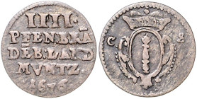 Brandenburg/-Preußen. 
Friedrich Wilhelm 1640-1688. IIII Pfennige 1676 CS, Berlin. Bahrf.&nbsp;III/&nbsp;309. . 

ss