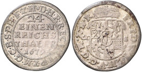 Brandenburg/-Preußen. 
Friedrich Wilhelm 1640-1688. Groschen 1679 LCS, Halberstadt. v.&nbsp;Schrötter&nbsp;1360ff. . 

ss