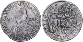 Braunschweig/-Lüneb., mittl. Linie Wolfenbüttel. 
Heinrich Julius 1589-1613. Reichstaler 1590, Goslar, barhäuptiges, geharn. Brb. li./dreifach beh., ...