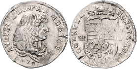 Magdeburg, Erzbistum. 
August von Sachsen-Weißenfels 1638-1680. 2/3 Taler 1675 HHF (Hans Heinrich Friese), Halle. v.&nbsp;Schrötter&nbsp;818. selten....