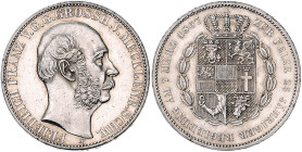 Mecklenburg/-Schwerin. 
Friedrich Franz II. 1842-1883. Taler 1867 A, Regierungsjubiläum. Jaeger&nbsp;59, AKS&nbsp;55, Kahnt&nbsp;294. . 

winz. Rf....