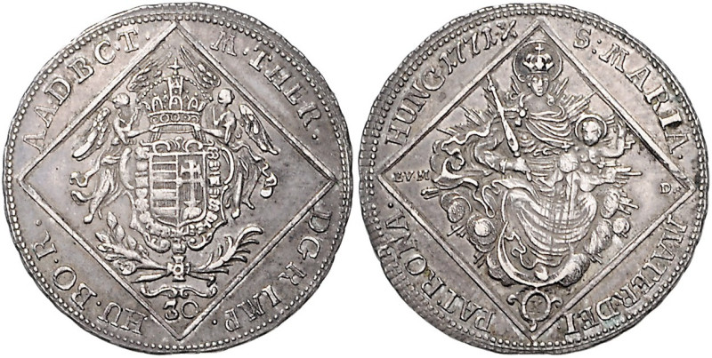 Röm. Dt. Reich/-Österreich. 
Maria Theresia 1740-1780. 30 Kreuzer 1771 K // EvM...