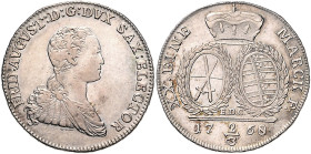 Sachsen/-Albertinische Linie (Kurlinie ab 1547). 
Friedrich August III. 1763-1806. 2/3 Taler 1768 EDC (Dresden). Kahnt&nbsp;1102, Buck&nbsp;124d. . ...