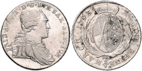 Sachsen/-Albertinische Linie (Kurlinie ab 1547). 
Friedrich August III. 1763-1806. 2/3 Taler 1793 IEC (Dresden). Kahnt&nbsp;1108, Buck&nbsp;190. . 
...