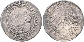 Schlesien-Liegnitz-Brieg. 
Friedrich II. 1488-1547. Groschen 1545. Fr.u.S.&nbsp;1370. . 

ss/f. vz