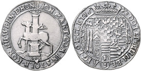 Stolberg/-Stolberg. 
Johann Martin 1638-1669. 1/3 Taler 1669 ABR, Mzst. Rottleberode, Hirsch vor Säule/Wappen. Friederich&nbsp;1203, KM&nbsp;98. . 
...