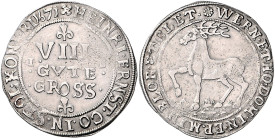 Stolberg/-Wernigerode. 
Heinrich Ernst 1638-1672. VIII Gute Groschen 1671 JB, Mzst. Wernigerode, zu Friederich 1227. . 

etwas poröser Schrötling, ...