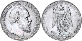 Württemberg. 
Karl 1864-1891. Siegestaler 1871. Jaeger&nbsp;86, AKS&nbsp;132, Kahnt&nbsp;594. . 

ss