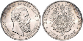 Preußen. 
Friedrich III. 1888. 2 Mark 1888. Jaeger&nbsp;98. . 

fast stempelfrisch