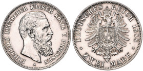 Preußen. 
Friedrich III. 1888. 2 Mark 1888. Jaeger&nbsp;98. . 

vz