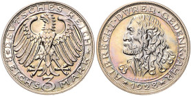 3 RM 1928, Dürer. Jaeger&nbsp;332. Los wie vor. 

schöne Tönung, Rand etwas geglättet, sonst vz-stfr