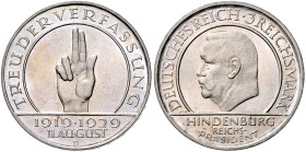 3 RM 1929 D, Verfassung. Jaeger&nbsp;340. . 

vz-stfr