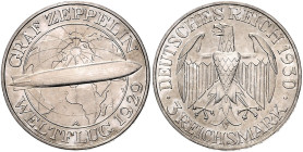 3 RM 1930 A, Zeppelin. Jaeger&nbsp;342. . 

winz. Rdu, vz-stfr