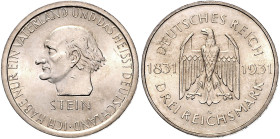 3 RM 1931, Stein. Jaeger&nbsp;348. . 

winz. Rdu, fast stempelfrisch