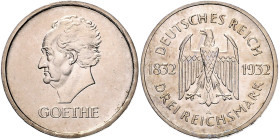 3 RM 1932 A, Goethe. Jaeger&nbsp;350. . 

winz. Rdu, vz-stfr