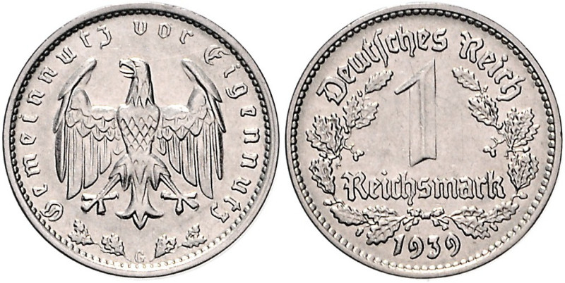 1 RM, Nickel, 1939 G. Jaeger&nbsp;354. RR.. 

vz