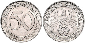 50 Rpf., Nickel, 1938 E. Jaeger&nbsp;365. . 

vz/f. stfr