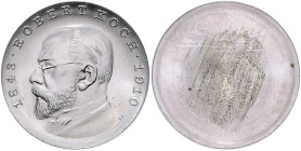 Gedenkmünzen. 
5 Mark. 1968, Koch, Abschlag der Vs. in Aluminium (Rs.-Var. ohne Randstab). Jaeger&nbsp;1522A. Aufl. ingesamt 350 Ex. (Anmerk.: Diese ...
