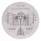 Gedenkmünzen. 
5 Mark. 1973, Lilienthal, Abschlag der Vs. in Aluminium. Jaeger&nbsp;1546A. Aufl. 300 Ex.. 

stempelfrisch