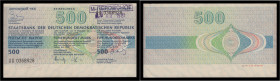 Geldscheine der DDR. 
Reiseschecks der Staatsbank der DDR. Zwei Reiseschecks, über 50 u. 500 Mark der DDR, beide gelaufen 1981, mit Abstempelungen. ....