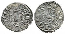 Reino de Castilla y León. Alfonso X (1252-1284). Novén. León. (Bautista-398). (Abm-267). Ve. 0,70 g. Con L bajo el castillo. EBC-. Est...40,00.
