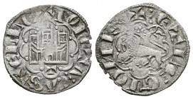 Reino de Castilla y León. Alfonso X (1252-1284). Novén. Toledo. (Abm-271 variante). Ve. 0,68 g. Con T entre puntos bajo el castillo. EBC-. Est...25,00...
