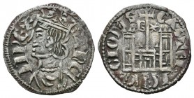 Reino de Castilla y León. Sancho IV (1284-1295). Cornado. Burgos. (Abm-296). Ve. 0,84 g. Con B y estrella a los lados de la torre del castillo. EBC. E...