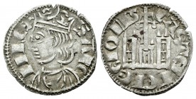 Reino de Castilla y León. Sancho IV (1284-1295). Cornado. Coruña. (Bautista-428). (Abm-297.1). Ve. 0,81 g. Con estrella y venera antigua a los lados d...