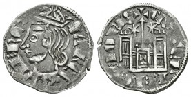 Reino de Castilla y León. Sancho IV (1284-1295). Cornado. Toledo. (Bautista-433). (Abm-302). Ve. 0,85 g. Con estrellas a los lados del vástago central...