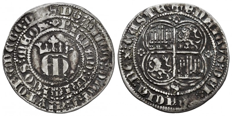 Reino de Castilla y León. Enrique II (1368-1379). 1 real. Sevilla. (Abm-406 vari...