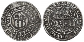 Reino de Castilla y León. Enrique II (1368-1379). 1 real. Sevilla. (Abm-406 variante). Ag. 3,44 g. MBC. Est...100,00.