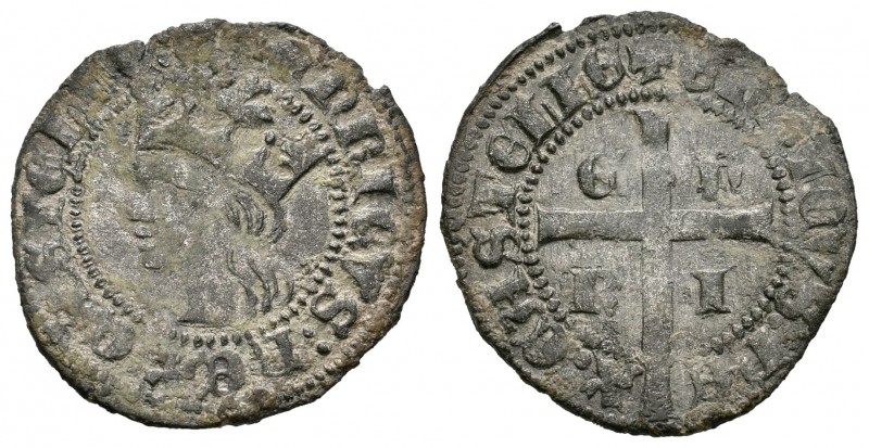 Reino de Castilla y León. Enrique II (1368-1379). Cruzado. (Abm-450 variante). A...
