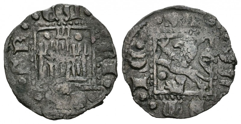 Reino de Castilla y León. Enrique II (1368-1379). Novén. Coruña. (Abm-497.5). Ve...