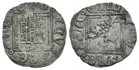 Reino de Castilla y León. Enrique II (1368-1379). Novén. León. (Abm-498). Ve. 0,77 g. Con L bajo el castillo. MBC/MBC+. Est...40,00.